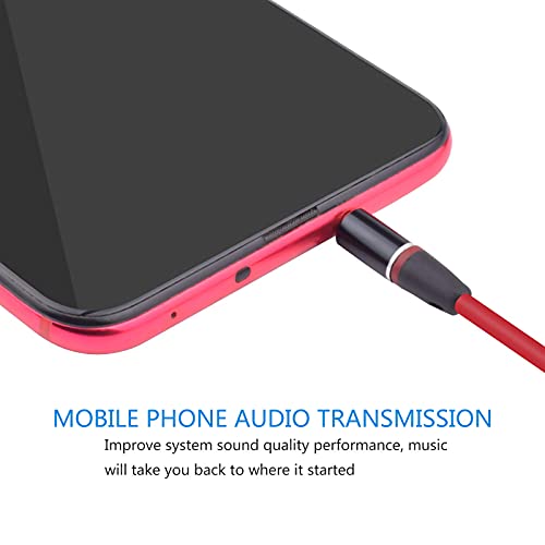 3.5mm Audio Extension Cable Male to Female Compatible with Beats Solo3, Solo2, Studio1 Headphones – AUX Headphone Extension Cord for Phones, Tablets, Laptops, MP3 Players, Speakers (Red)