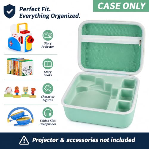 Hard Case for Little Tikes Story Dream Machine Books, Mint Green - color: Green