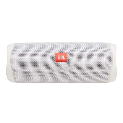 JBL FLIP 5, Waterproof Portable Bluetooth Speaker, White, 3.6 x 3.6 x 8.5 | Sounds better than ever, Bring the party anywhere, Make a splash with IPX7 waterproof design, A rainbow of colours - color: White