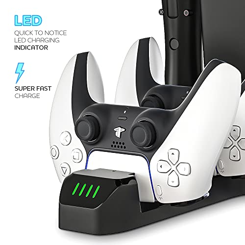 Skywin VR Charging Stand for Gamers, PSVR Charging Station to Showcase, Display, and Charge Your PS5 & Controller – Ideal Holiday Present & Birthday Gift (PlayStation 5) - color: PlayStation 5