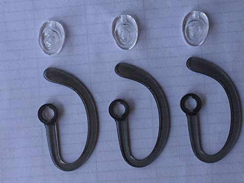 CS540 Ear Tips + Ear Hook Loops + Foam Spare + Earpads Fit Kit for Plantronics CS540 Savi W440 W740 W745 WH500 EarLoops EarHook Ear Bud Sleeve Part-Large - size: CS540-L