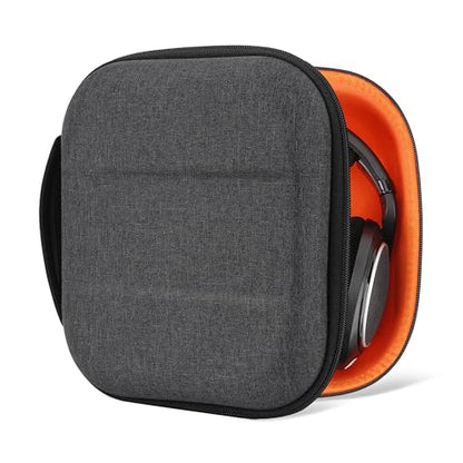Geekria Shield Headphones Case Compatible with Sennheiser HD400PRO/HD 560S/HD598/HD 599SE/HD280PRO/HD 600, Replacement Hard Shell Travel Carrying Bag with Cable Storage (Dark Grey) - color: Dark Grey