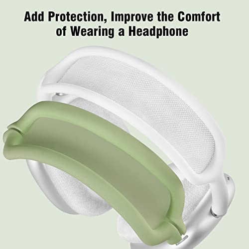 FILOTO Case for Airpods Max Headphones, Ear Pad Case Cover/Ear Cups Cover/Headband Cover for AirPods Max (USB-C/Lightning)(2024/2020), Silicone Accessories Cases (Cactus Green) - color: Cactus Green