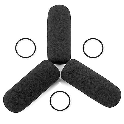 LEFXMOPHY for David Clark M7A Mic Cover, M-4 / M-7 / H10 / H20 /DC PRO-X2 / PRO-2 / DC ONE-X ENC Headset Aviation Microphone Replacement Pop Filter Protector, 3pack Windscreen