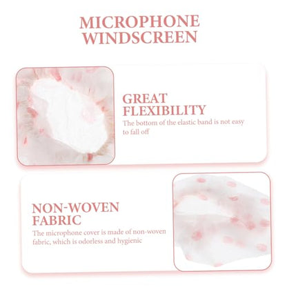 SUPVOX 100pairs Mic Covers Disposable Microphone Windscreen Cover Handheld Microphone Accessories for Music