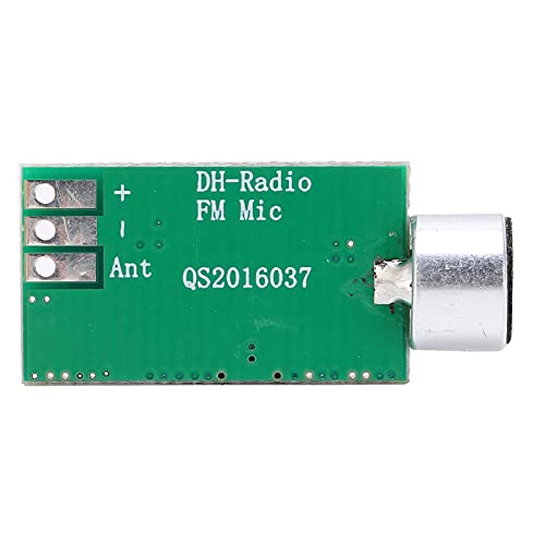FM Transmitter Wireless Microphone Module, Mini Audio Transmitter for Car Bluetooth Receiver, Wireless Audio Emission Core Board 0.7-9V Compatible with Smartphone
