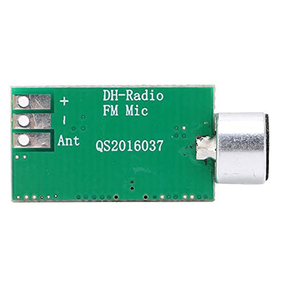 FM Transmitter Wireless Microphone Module, Mini Audio Transmitter for Car Bluetooth Receiver, Wireless Audio Emission Core Board 0.7-9V Compatible with Smartphone