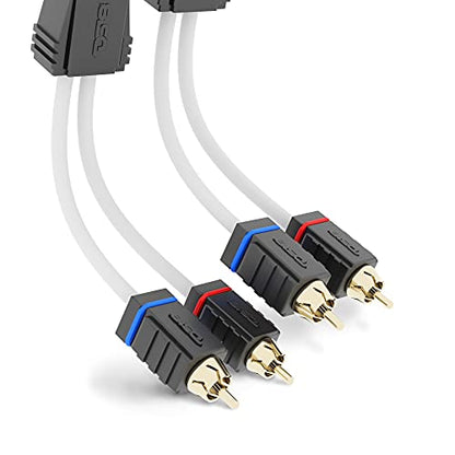DS18 MOFCR-12FT 2 Channels OFC Marine RCA Audio Stereo Cable - 12 Feet - style: 12 Ft