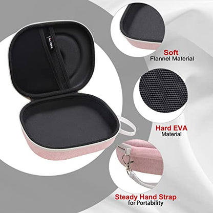 Case for JBL Tune 770NC/510BT/720BT/520BT/670NC/520C Headphones Pink | Hard Carrying Travel Case for JBL Live 770NC/670NC/680NC/780NC Headphones - color: 8.Pink ouside + Black inside