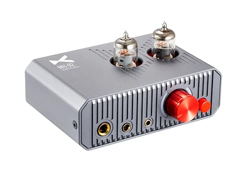 xDuoo MH-02 DAC Headphone Amplifier Combo, 6J1 Tube Preamp, 1300mW Powerful Output Class A amp, Two-Stage GAIN Switch USB C Input Support up to PCM32bit/ 384KHz and DSD256