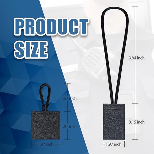 Ezcora 2 Pack Radio Mic Holder for Law Enforcement, 50 lb Load Capacity, Super Strong Stitches No Breaking, Mic Clips for Police Officer Vest Accessories (1 Long & 1 Short) - style: 2 Pack