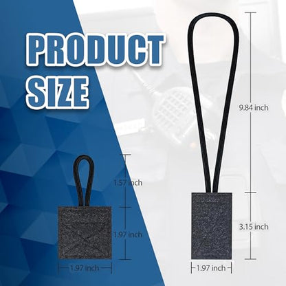 Ezcora 2 Pack Radio Mic Holder for Law Enforcement, 50 lb Load Capacity, Super Strong Stitches No Breaking, Mic Clips for Police Officer Vest Accessories (1 Long & 1 Short) - style: 2 Pack