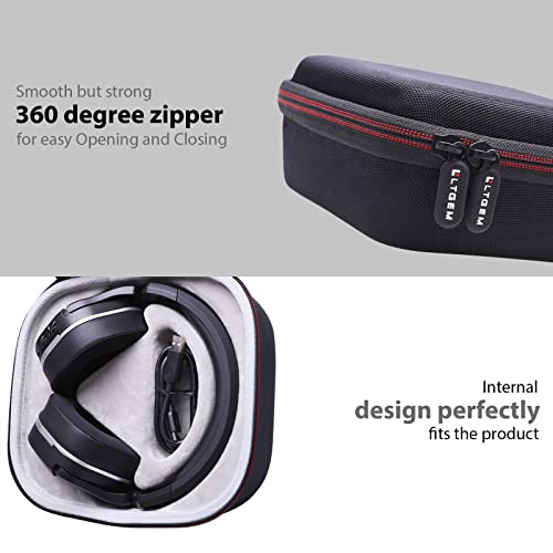 Case for Turtle Beach Stealth 500/600/700 Wireless Gaming Headset Gray | Hard Carrying Travel Case for Turtle Beach Stealth 500 XB/600 Gen 3/700 Gen 3/600 Gen 2/700 Gen 2 Wireless Gaming Headset - color: Black+Gray