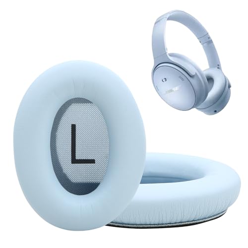 Ear Cushions for Bose QuietComfort 45 QC35 QC35ii QC25 QC15 Headphones Replacement Ear Pads with Protein Leather& Memory Foam (Sky Blue) - color: QC45 Sky Blue