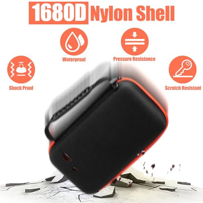 Coitak Wireless Microphone Case for JBL Wireless 2 Mic System, Box Only | Handheld Dual Mic Case, 2 Mic Foam Covers, Portable Storage Bag, Box Only