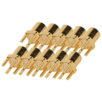 10PCS MMCX Female Connectors 4 Pin Solder Type for PCB Antenna Earphone Repair
