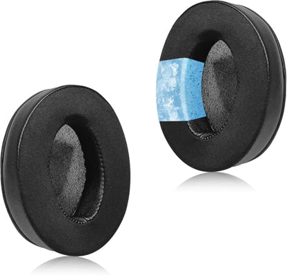 Replacement Ear Pads for Headphones, Compatible with Razer Kraken X and Kraken V3 X, Ice-Silk Fabric Ear Cushions with Cooling Gel, Protein Leather Side Walls, Soft Memory Foam - Black