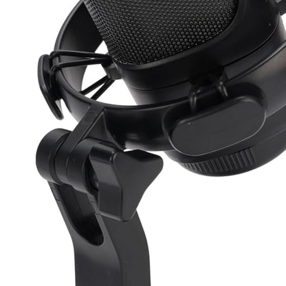 Dpofirs Gaming USB Microphone with RGB, Cardioid Condenser for PC, Streaming, Podcast - Pop Filter, Touch Control, Volume Knob, Instant Mute