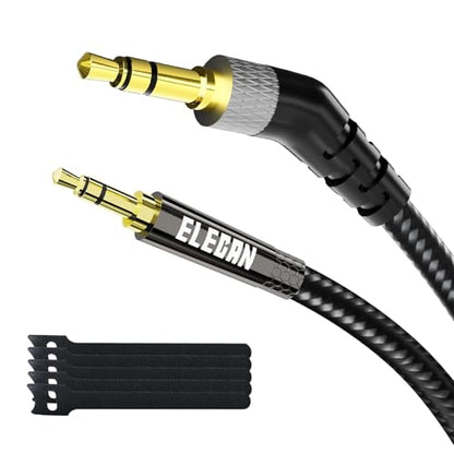 135 Degree 3.5 mm to 2.5 mm Headphone Cable Wire AUX Cord 4 Ft-Angled Thin Audio Replacement Accessories for Bose 700 QuietComfort QC Noise Cancelling Headphones JBL Bluetooth Earphones - size: 4FT