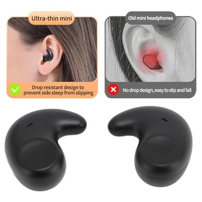 Earbuds, Small Sleeping Earbuds Wirelesss Bluetooth5.3, Mini Sleep Ear Buds for Side Sleepers with LED Battery Display & Built in Mic, for iOS for Android, for Driving,