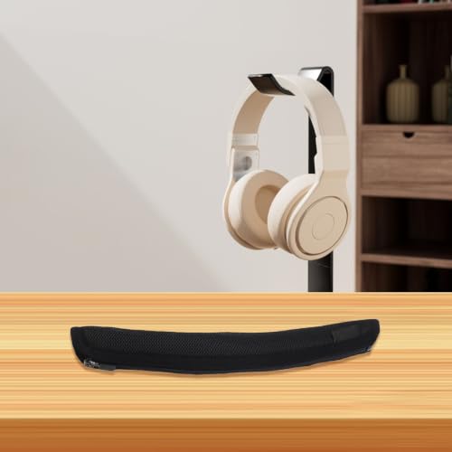 Mesh Headband Cover for SONY WH-1000XM6, Breathable Replacement Pad with Zipper, Protective Cushion Sleeve to Reduce Pressure and Sweat, Black or Gray(Black) - size: Black