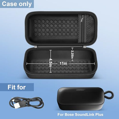 GWCASE Hard Protective Case for Bose SoundLink Plus Portable Speaker, Black