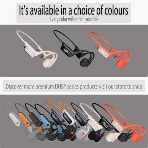 Swimming Headphones Bone Conduction Open Ear Headset MP3 Player Built-in 32G Memory IP68 Underwater Waterproof Stereo Bluetooth Earphone LED Screen for Driving Bicycling Running Skiing-S10 White - color: Swim Headphone X6 White