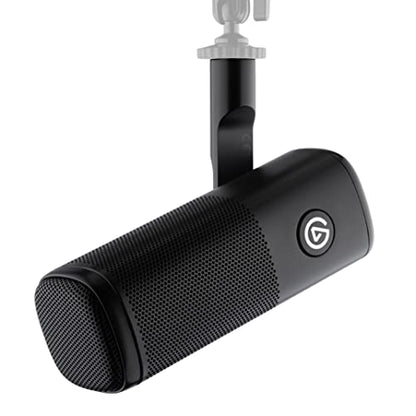 Elgato Wave DX Dynamic XLR Microphone, Cardioid Pattern | Speech-optimized capsule, Room noise rejection, No signal booster needed, Swivel mount included, Broadcast-ready