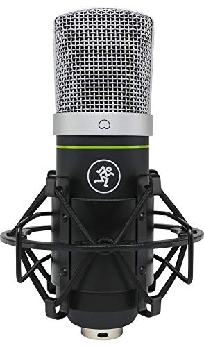 Mackie EM-91CU USB Condenser Recording Zoom Podcast Microphone with Shockmount Bundle with Rockville RockShield 1 Studio Microphone Isolation Shield w/Sound Dampening Foam