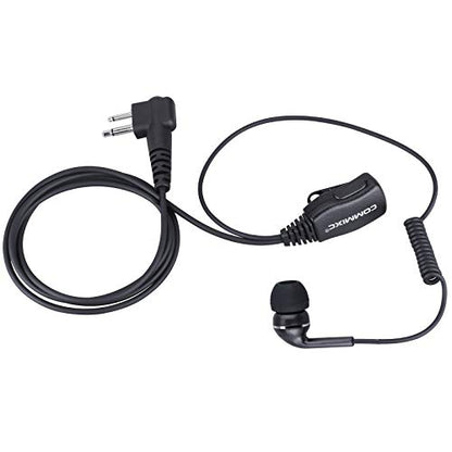 2-Pack Walkie Talkie Earpiece for Motorola 2-Pin 2.5mm/3.5mm Walkie Talkie Headset in-Ear with PTT Mic, Compatible with Motorola Two-Way Radios | Walkie Talkie Headset in-Ear with Mic, Walkie Talkie Earpiece with PTT
