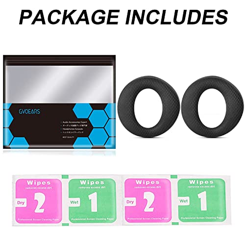 GVOEARS Ear Pads Cushions Replacement for Sony PlayStation 5 PS5 Pulse 3D Wireless Headset (Breathable Mesh Fabric) - color: Matte Black-Mesh