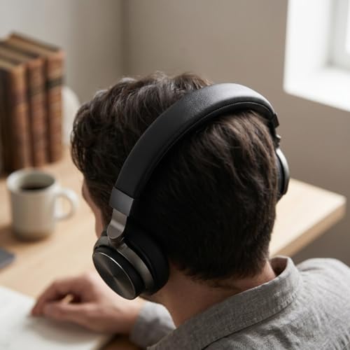 Asixxsix Wired Wireless Over Ear Headphones with 40mm Drivers Deep Bass Stereo Sound 6.35mm to 3.5mm Jack, Bluetooth 5.4 60H Playtime Studio Monitor Headphones for PC Recording