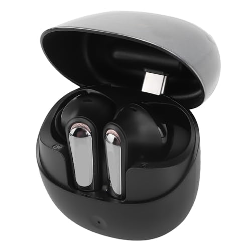 Low Latency Wireless Gaming Earbuds Dual Device Smart Connectivity 3D Sound Quality for Immersive Gaming PC VR Earbuds Noise Cancelling Mic (Black) - color: Black