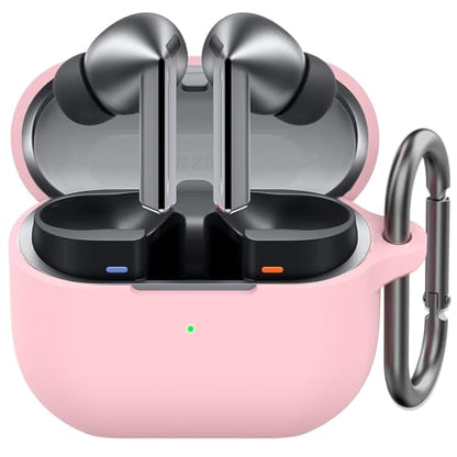 AhaStyle Silicone Case for Samsung Galaxy Buds 3 FE (2025) / Galaxy Buds3 Pro and Galaxy Buds 3 (2024) Shockproof Full Protective Skin Case Cover Compatible with Samsung Galaxy Buds3 Series (Pink) - color: Pink