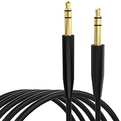 QC35 Audio Cable Compatible with Bose QuietComfort, QuietComfort Ultra, NC700, QC45, QC35 II, QC35, QC25 Headphones, 3.5mm to 2.5mm Aux Cable for JBL Tune 710BT 760NC 660NC Headphones (Straight Jack) - style: Straight Jack