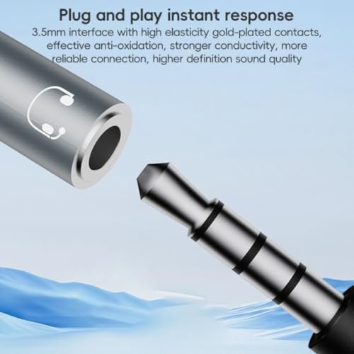 2 in 2 Light-ning and USB C to 3.5mm Headphone and Fast Charger Adapter, Type-C to 3.5mm Jack Aux Adapter Converter Dongle Audio Cable for i-pad i-Phone 16 15 14-11,X, Sam-sung, Pixel, Support Calling