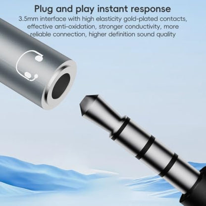 2 in 2 Light-ning and USB C to 3.5mm Headphone and Fast Charger Adapter, Type-C to 3.5mm Jack Aux Adapter Converter Dongle Audio Cable for i-pad i-Phone 16 15 14-11,X, Sam-sung, Pixel, Support Calling