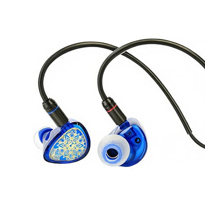 TANGZU WANER S.G 2 Single Dynamic in-Ear Headphones, 10mm PET Diaphragm, 0.78mm Double pinhole, HiFi Sound (Blue, 3.5 mm with Mic) - color: Blue, size: 3.5mm Jack with Mic
