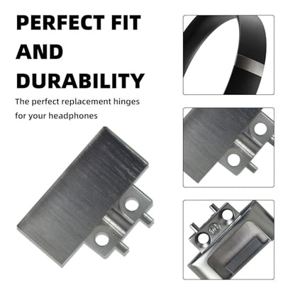 Solo4 Metal Folding Hinge Clip Pin Repair Kit for Beats Solo4 Headphone | Sturdy metal folding hinge set with clip and pin,easy installation to repair broken folding parts of Beats Solo4 headsets - color: Matte Black