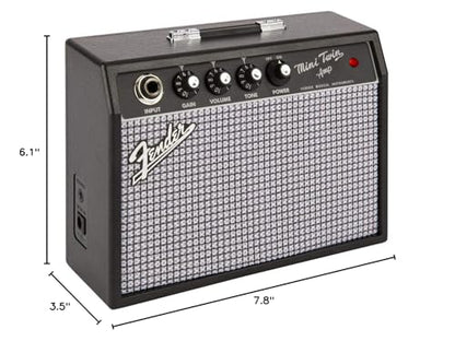 Fender Mini 65 Twin-Amp Electric Guitar Amplifier, Black, with 2-Year Warranty - color: Black, style: Mini 65 Twin-Amp