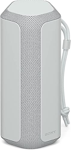 Sony SRS-XE200 X-Series Wireless Ultra Portable-Bluetooth-Speaker, IP67 Waterproof, Dustproof and Shockproof with 16 Hour Battery and Easy to Carry Strap, Light Gray - color: Light Gray