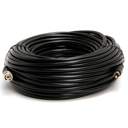 Cmple RG59U 100 Feet BNC Male to RCA Male, 75 Ohm, Coaxial BNC to RCA Video Cable, Black, (457-N) - size: 100FT