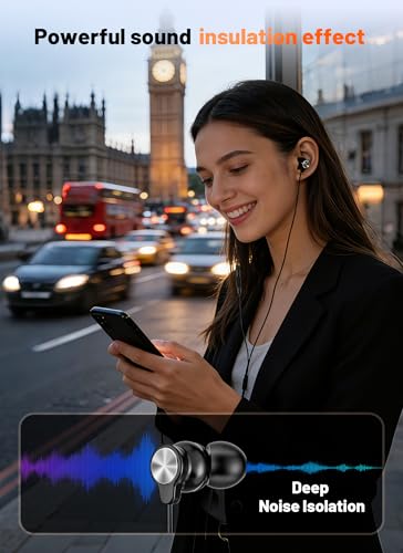 USB C Headphones for iPhone 17/16/15,Wired Earbuds USB C for Galaxy S26 25 | Wired Earbuds with Clear Mic & Remote, HiFi Stereo，Noise Isolation, Wired Headphones for iPhone 17/16/15,Galaxy - size: 1 Pack