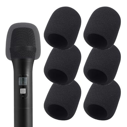 Foam Microphone Windscreen, Disposable Mic Cover, Soft Sponge Foam Mic Windscreen Compatible with SM58 Series Microphones for Recording, Live Streaming, Podcast,KTV,With JBL Microphones