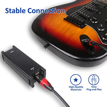 6.35mm 1/4'' TRS to XLR Male 40FT Cable - Balanced Audio Stereo Mic Cord for Pro Audio Mixer Microphone - size: 40FT/12.0M