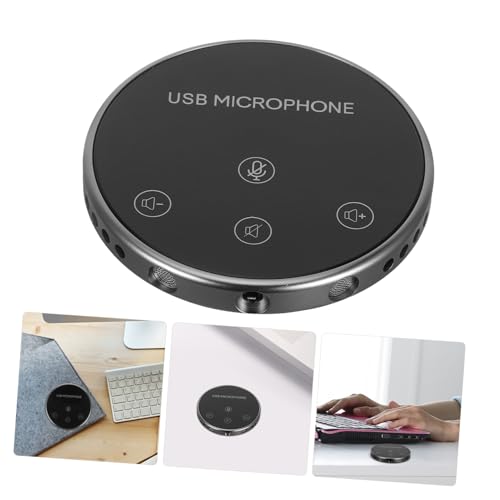 Omnidirectional USB Microphone for Live Recording and Game Chatting Compact Desktop Mic for Laptop and Meetings Easy to Use and Portable