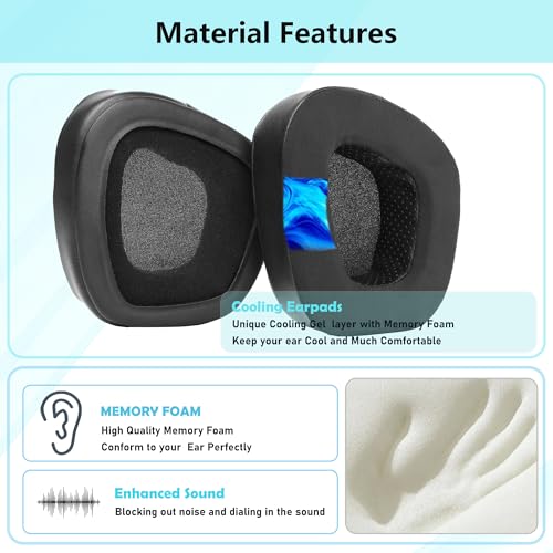 Void V2 Earpads Compatible with Corsair Void/Void v2/Void Pro/Void Elite/Surround Wired & Wireless RGB USB Gaming Headsets(Cooling Gel and Memory Foam Ear Cushions)