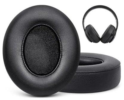 GEVO Earpads Replacement for Beats Studio 2/Studio 3 Wired & Wireless Headphones, Ear Pads Cushion for Beats Studio 2/Studio 3 with High-Density Noise Isolation Memory Foam (Black) - color: Black