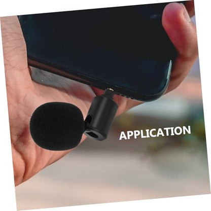 Bendable Live Streaming Microphone with 3.5mm Plug, Stereo PC and Laptop Recording Mic for Mobile Phones and Tablets, Compact Desktop Audio Accessory for Online Broadcasts