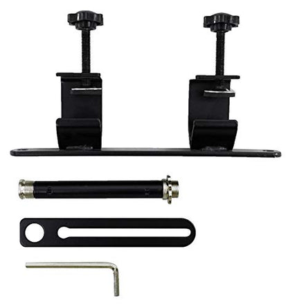 Rockville ROCKSHIELD 3 Studio Mic Isolation Shield Bundle with RVES05 Stand | 5-panel design, 2" acoustic foam, Stand mountable, Heavy-Duty Tripod Speaker Stand, 2-Items